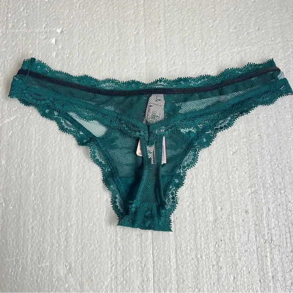 Victoria secret Dream Angels Green Lace Thong panties NWT Size XS - Picture 2 of 4